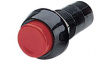RND 210-00651 Pushbutton Switch, 1NO, ON-OFF, Black / Red