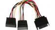 CCGP73190VA015 Internal Power Cable SATA 15-Pin Male - 2x SATA 15-Pin Female 150mm Multicolour