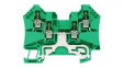 1905130000 PE Terminal, 800V, Screw, 4 Poles, 4mm\x1a, Green / Yellow