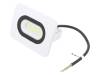 38703, Лампа: прожектор LED; 4000(тип.)K; IP65; Корпус: белый; 20Вт, Goobay