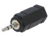 CA1103 Jack 2,5мм вилка, гнездо Jack 3,5мм; Цвет: черный