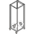 27230-110 19^ Cabinet, Castor Set 131 x 100 x 100 mm
