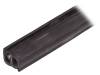 GN 2180-EPDM-13-D-10 Защитная кромка; EPDM; L:10м; черный; Толщ.панели:1?3,5мм; H:13мм