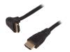 27609 Кабель; HDMI 1.3; вилка HDMI, вилка HDMI 90°; 1,3м; черный