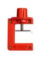 121504, Butterfly Valve Lockout for 3.2 ... 63.5mm Thick Valve Handles, Brady