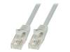 CP2012U Patch cord; U/UTP; 6; многопров; CCA; ПВХ; серый; 250мм