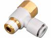 KQ2VF12-03AS, Быстроразъемное соединение; с резьбой, угловой 90°; R 3/8", SMC PNEUMATICS