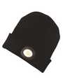 T9608BHR, Beanie Hat with Built-In Headlamp, LED, Rechargeable, 80lm, Black, C.K Tools (Carl Kammerling brand)