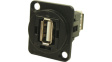CP30208NMB USB Adapter in XLR Housing, 4, USB 2.0 A