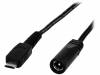 DC.RED.0200.0020 Кабель; вилка micro USB B, гнездо DC 5,5/2,1; прямой; 0,35мм2