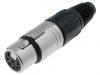 NC7FX Вилка; XLR; "мама"; PIN: 7; прямой; на провод; пайка; 5А; 3,5?8мм