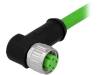 21349500405010 Вилка; M12; PIN:4; "мама"; код D-Ethernet; 1м; изоляция: ПВХ