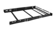 UNIRAILS1U Server Rack Rails, Depth-Adjustable, Steel, 1.1m, Black