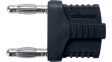 KURZ 19-4 IG Ni / SW Jumper plug diam. 4 mm Black
