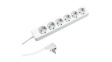 381.241S Outlet Strip SELLY 6x DE Type F (CEE 7/3) Socket - CEE 7/7 Plug White 1.5m