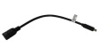 RND 765-00255 USB Cable USB-C Plug - USB-A Socket 200mm USB 3.0 Black
