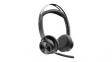 213726-02 Headset, Voyager Focus 2, Stereo, On-Ear, 20kHz, Bluetooth, Black