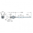 FT-43 Fibre cable M4 2 m