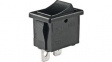 CWSB11AAF ROCKER; SPST; Пол: 2; 6A/250ВAC; черный; 20мОм; Корпус: черный