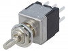 EB2061P, Переключатель: кнопочный; Пол: 2; DPDT; 3A/250ВAC; ON-(ON), NKK Switches (NIKKAI, Nihon)