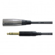 CFM 1,5 MV Audio cable 6.3 mm - XLR m - m 1.5 m Black