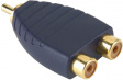 SAY321 Premium performance audio splitter RCA connector - 2 x RCA sockets m - f