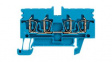 1933750000 Feed-through Terminal Block, Tension Clamp, 4 Poles, 24A, 2.5mm, Blue