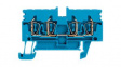1933750000 Feed-through Terminal Block, Tension Clamp, 4 Poles, 24A, 2.5mm\x1a, Blue