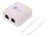 NP0074 Гнездо; RJ45; Кат:6a; экранированный, двойное; гнездо RJ45 x2
