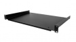 SHELF-1U-12-FIXED-S Cantilever Shelf, Steel, 305mm, Black