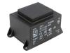 BV EI 662 1098, Трансформатор: залитый; 33ВА; 230ВAC; 24В; 1375мА; Монтаж: на плату, Hahn