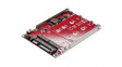 S322M225R Dual-Slot M.2 Drive SATA Adapter