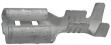 5-160321-2 Blade receptacle, uninsulated Tinned Brass 2.8 x 0.8 mm