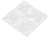 C12360 STRADA-2X2-DNW, Линза для LED; квадратная; прозрачный; H:12,27мм, LEDIL