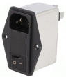 RIS0422H2 Разъем: питания AC; гнездо; "папа"; 4А; 250ВAC; IEC 60320; -25÷85°C