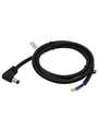RND 205-01291, DC Connection Cable, 2.1x5.5x9.5mm Plug - Bare Ends, Angled, 500mm, Black, RND Connect