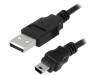 CU0015 Кабель; USB 2.0; вилка USB A, вилка mini USB B; никелированные