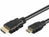 MC.1910.1112.050BK, Кабель; HDMI 1.4; вилка mini HDMI, вилка HDMI; 5м; черный, Goobay