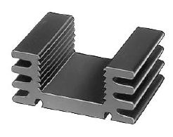 KL-205/38,1/SW/V, Радиатор: штампованный; U; черный; L: 38,1мм; W: 32мм; H: 14мм; 9°C/Вт, Seifert electronic