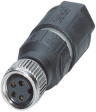 1441079 SACC-M 8FS-4QO-0,5-M Cable socket M8, 4 Poles