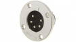 EP-5-14 Speaker panel-mount male receptacle Nickel - Plated, 5 Poles