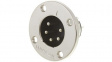 EP-5-14 Speaker panel-mount male receptacle nickel-plated 5P