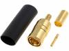 SMB6121A1-3GT30G-5-50 Вилка; SMB; "мама"; прямой; 50Ом; обжим; на провод; тефлон; позолота