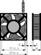 8550 V Вентилятор: AC; осевой; 230ВAC; 80x80x38мм; 61м3/ч; 34дБА; 50Гц