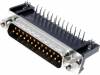 L717SDB25P1ACH4F, Гнездо; D-Sub; PIN:25; "папа"; Фиксация: винтами; угловой 90°; THT, Amphenol