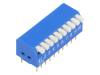 DP-10 Переключатель: DIP-SWITCH; Кол-во секций:10; ON-OFF; 0,05A/12ВDC