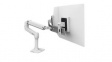 45-489-216 Desk Mount Dual Monitor Arm, 25", 100x100/75x75, 10kg, White