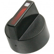 61-9028.0 Turning handle black with white strips black