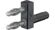 64.9302-21 Jumper Plug 4mm Black 32A 60V Nickel-Plated