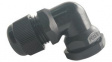 RND 465-00868 Bend Cable Gland, PG13.5, Nylon, Black, IP68